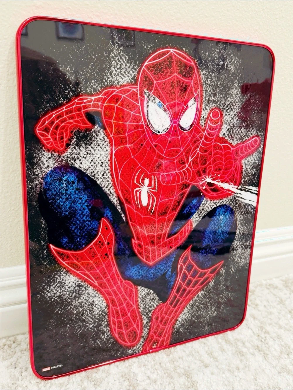 Marvel Spider-Man Red and Black Wall Art Panel